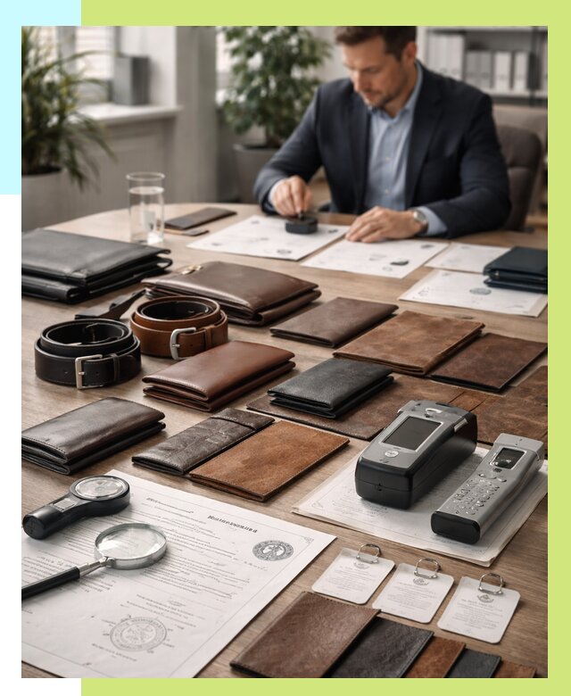 Сертификация кожаных изделий в Сибае от 12331 р. | Алешин-Сба