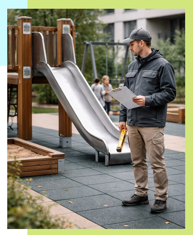 Сертификация детских площадок в Сибае от 25690 р. | Алешин-Сба