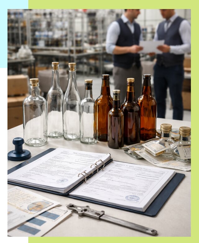 Сертификация стеклянных бутылок в Сибае от 25690 р. | Алешин-Сба