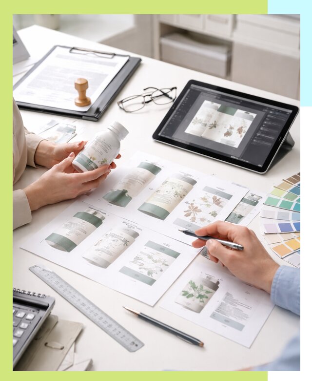 Профессиональная разработка дизайна и текста этикетки продукции в Сибае